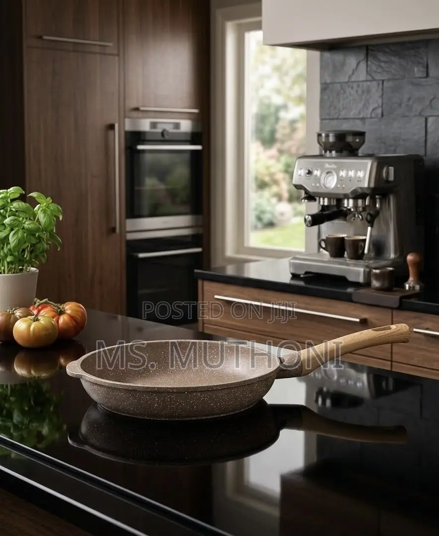 26 Cm Heavy Stone Non-Stick Pan (Marble Coating Pan)