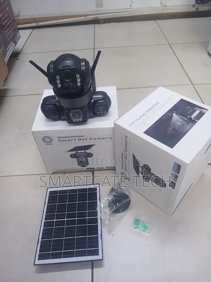 Wireless Solar 4G Triple Lens CCTV Camera With Auto Tracking