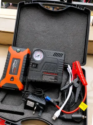 Car Battery Jump Starter Kit With 12V Air Compressor