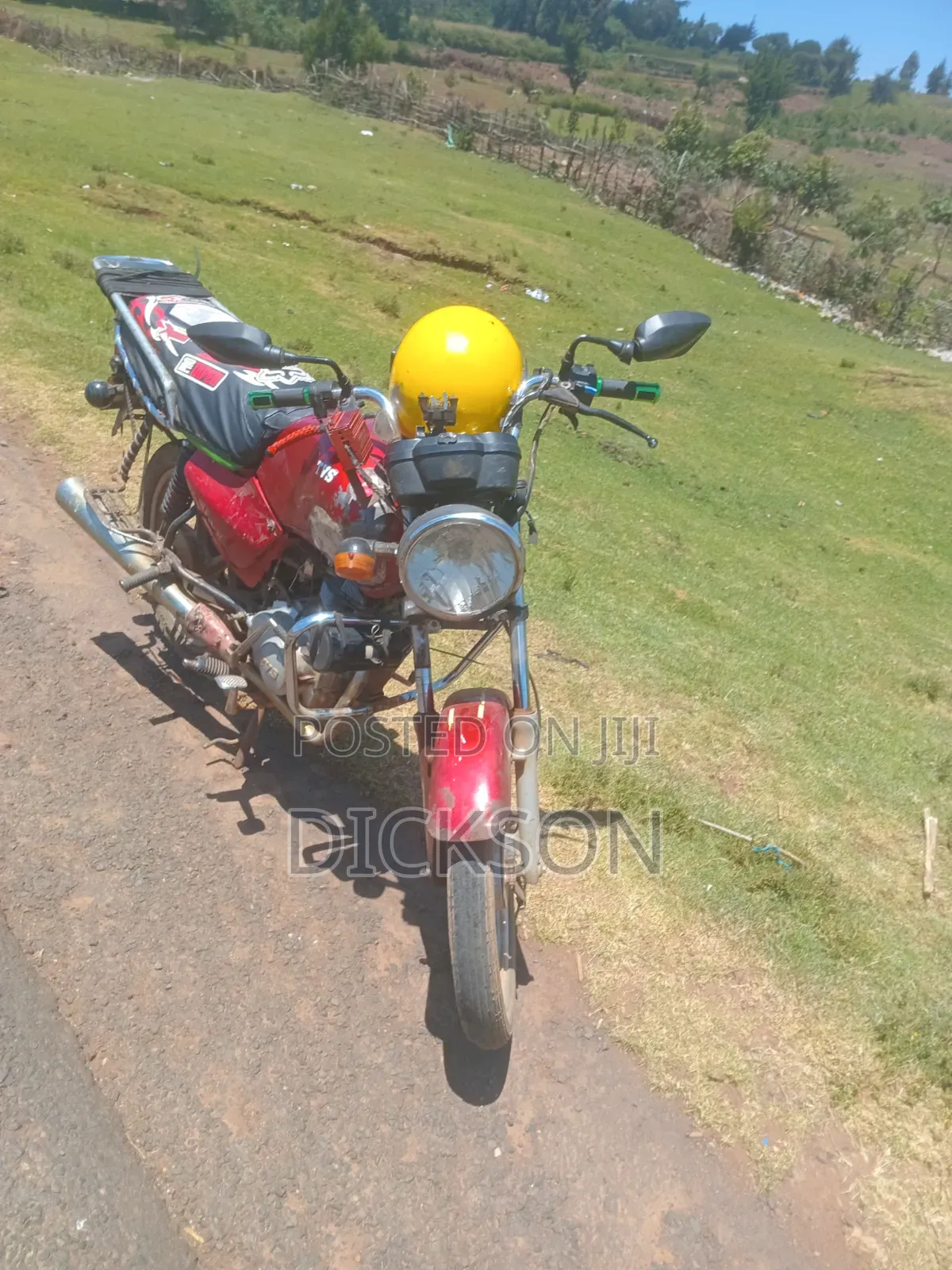 TVS King Deluxe Plus iTouch Start 2021 Red