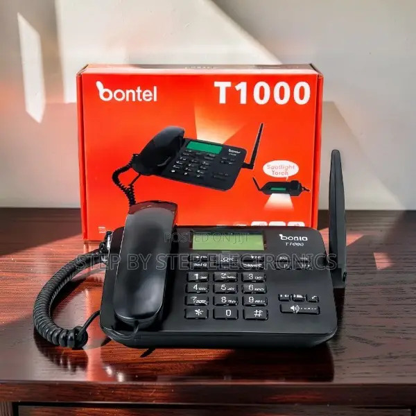 FM Radio Alarm Clock Bontel T1000 Dual Sim GSM Landline Desktop Phone