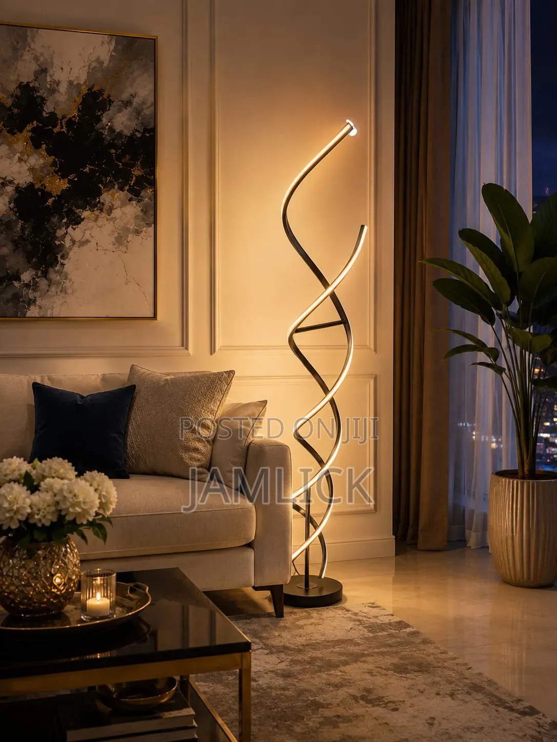 Modern Led Spiral Floor Lamp - Gh