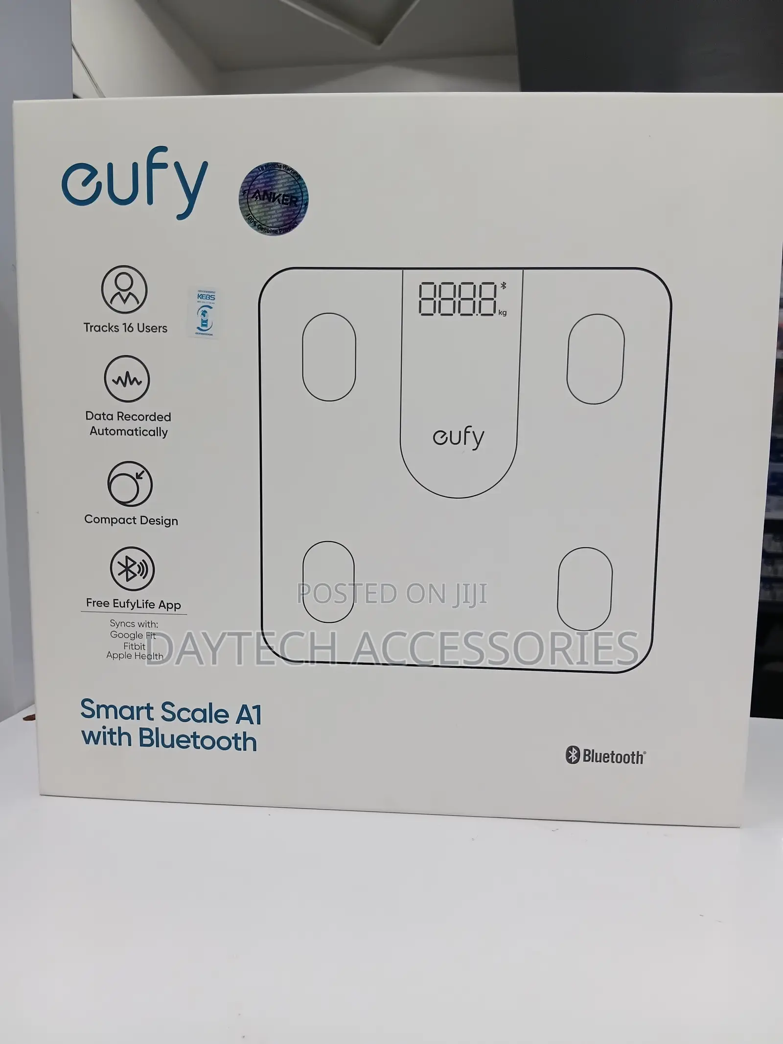 Eufy by Anker Smart Scale A1 With Bluetooth- White