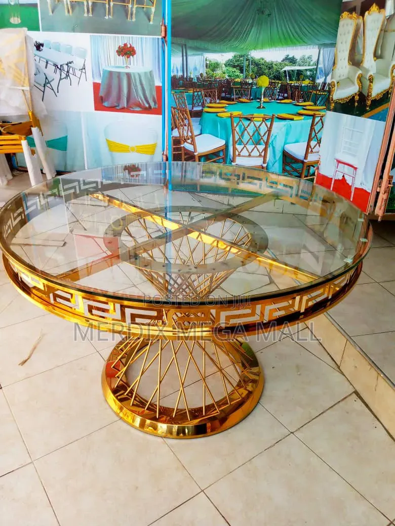 Events Cake Table,cake Table,Gold and Glass Top Table