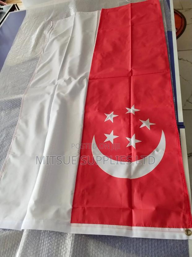 Country National Flag for Singapore 36x58 Inches Heavy Polyester
