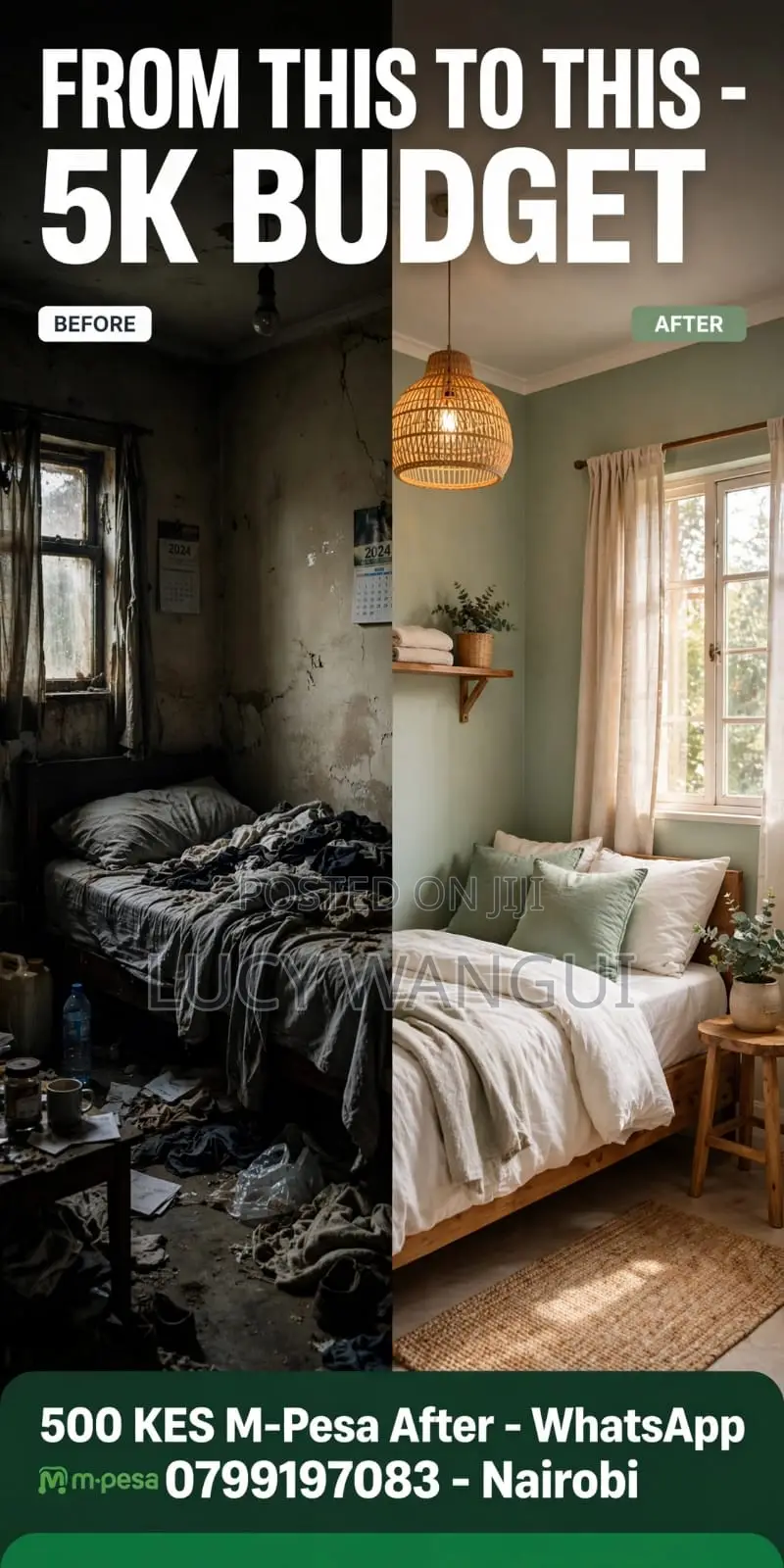 All Houses Interior Design on Budget - Bedsitter to 2BR, Shops Salon