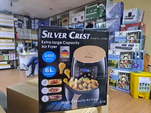 Silver Crest Air Fryer 6 Litres 2400 Watts Metallic Oven