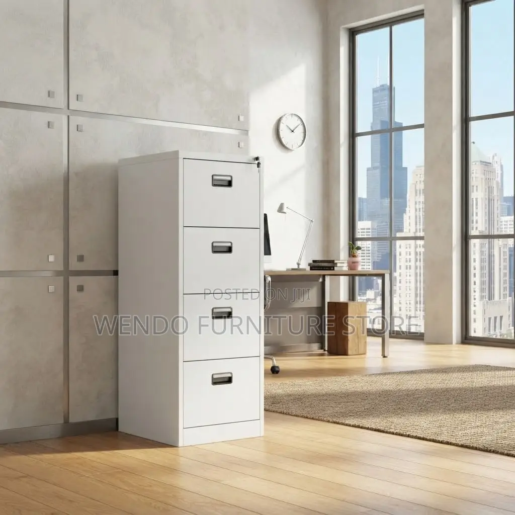 Office Cabinets; Lockable Four Drawers Steel Urban Cabinet