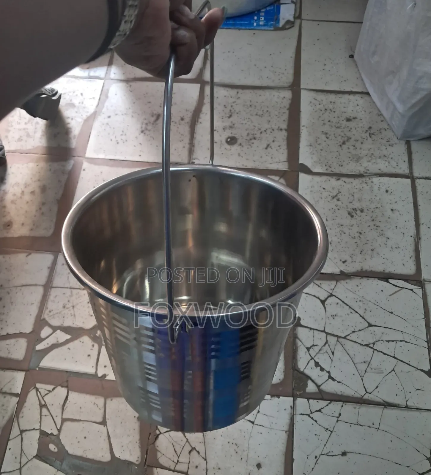 Acero Stainless Steel Bucket With Lid 20litres