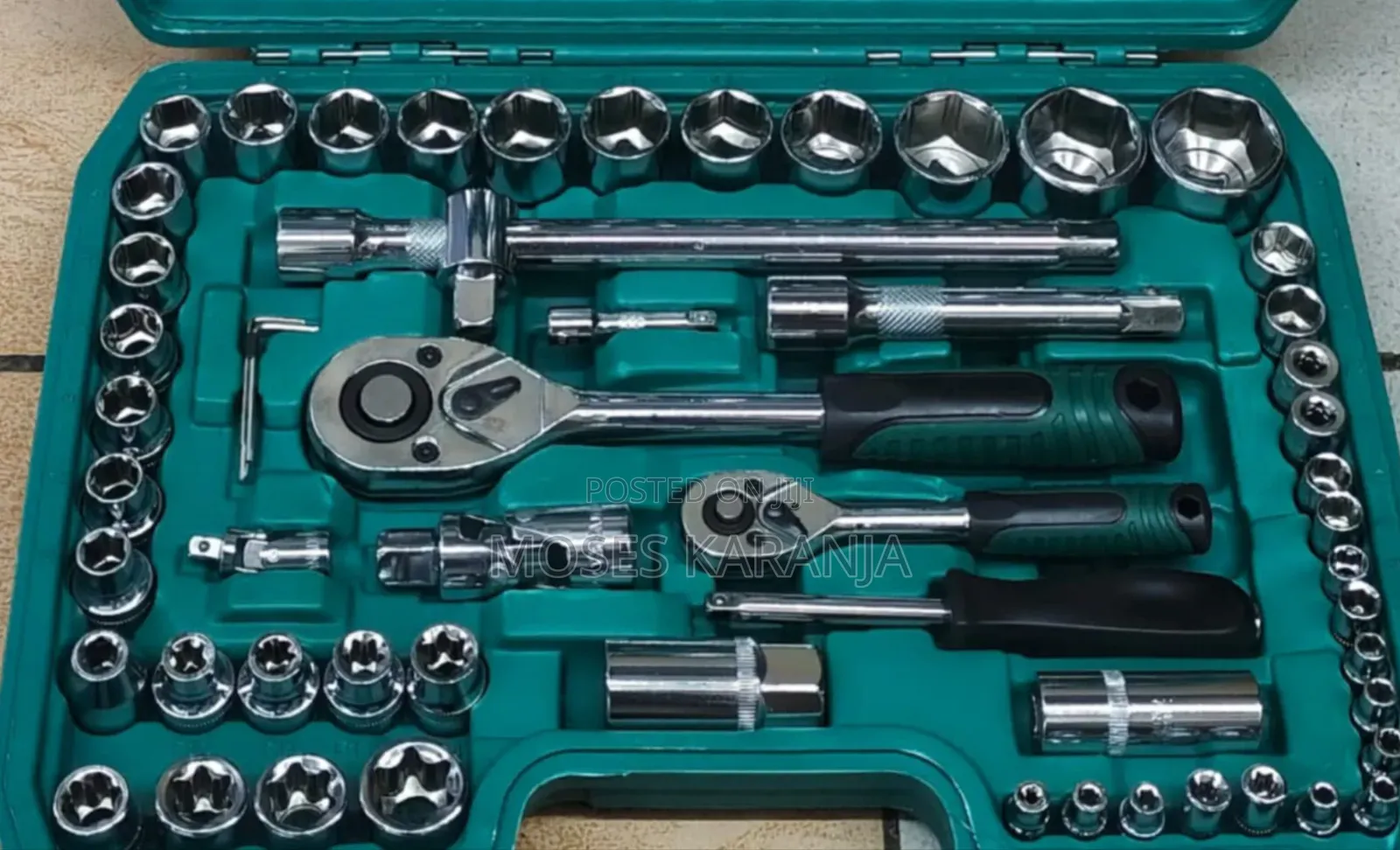 108-Piece CR-V Socket & Ratchet Wrench Tool Set