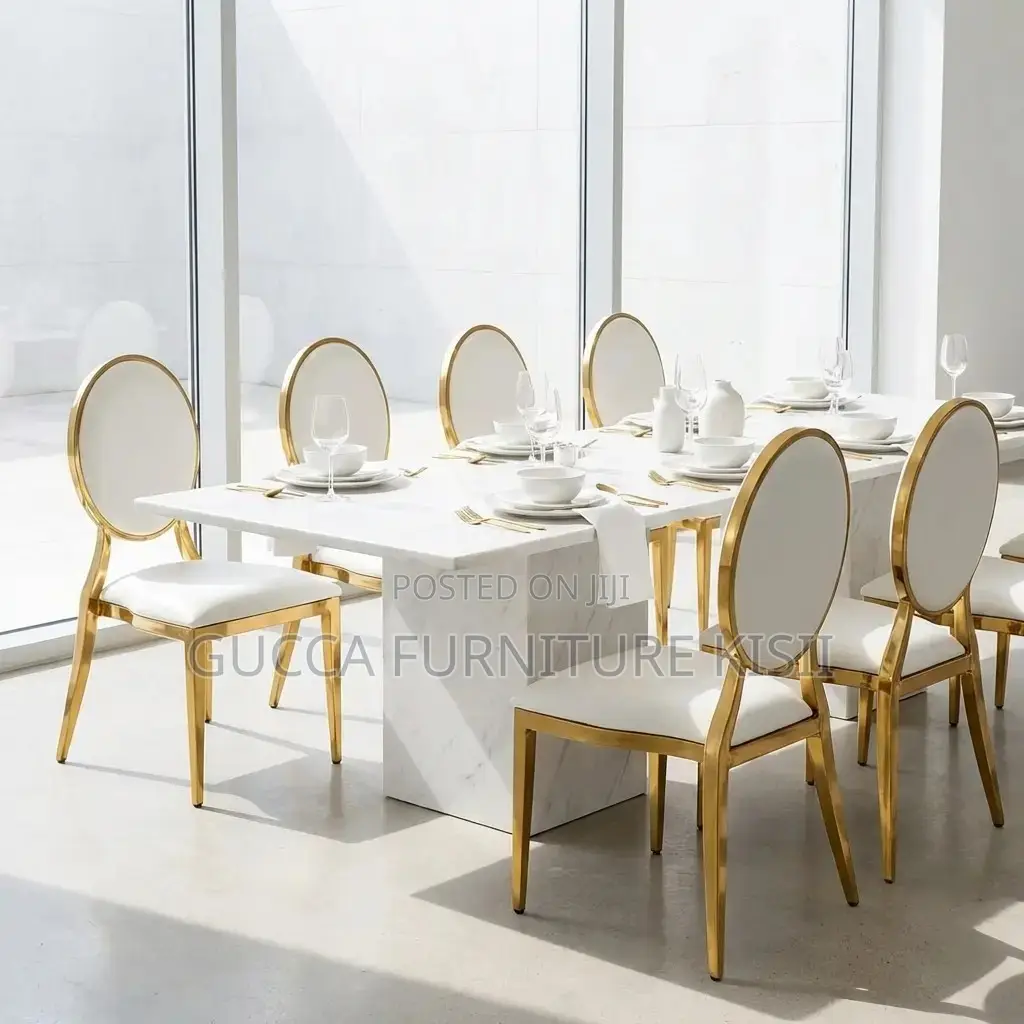 Event Chairs; Oval Padded Gold Chairs