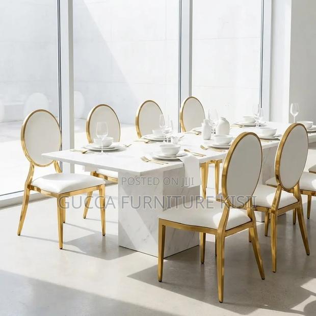 Event Chairs; Oval Padded Gold Chairs - thumbnail 4