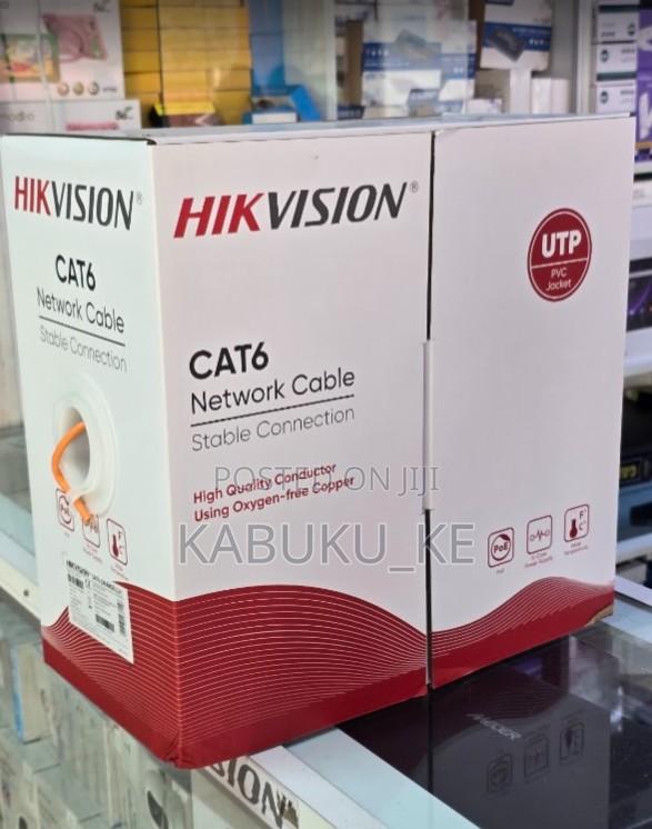 ^Hikvision Cat6 Pure Copper Lan Cable 305m Roll