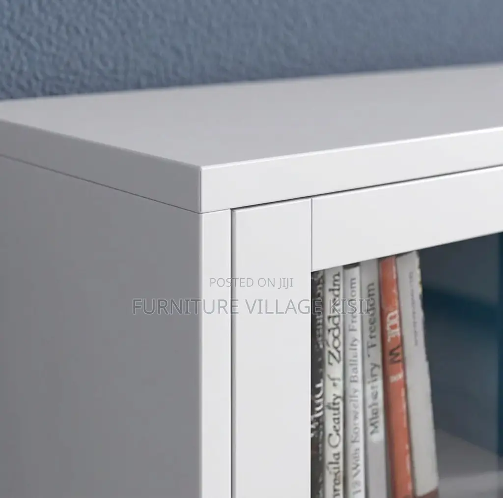 Office Furniture; 2- Full Glass Door Filling Office Cabinet