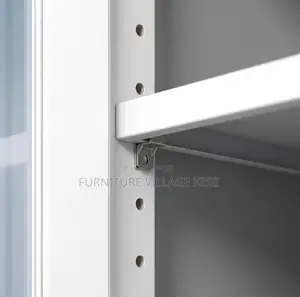 Office Furniture; 2- Full Glass Door Filling Office Cabinet