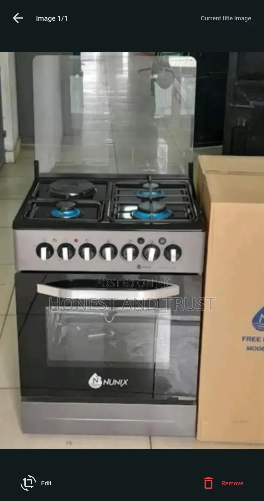 Nunix 60 by 60 Standing Cooker
