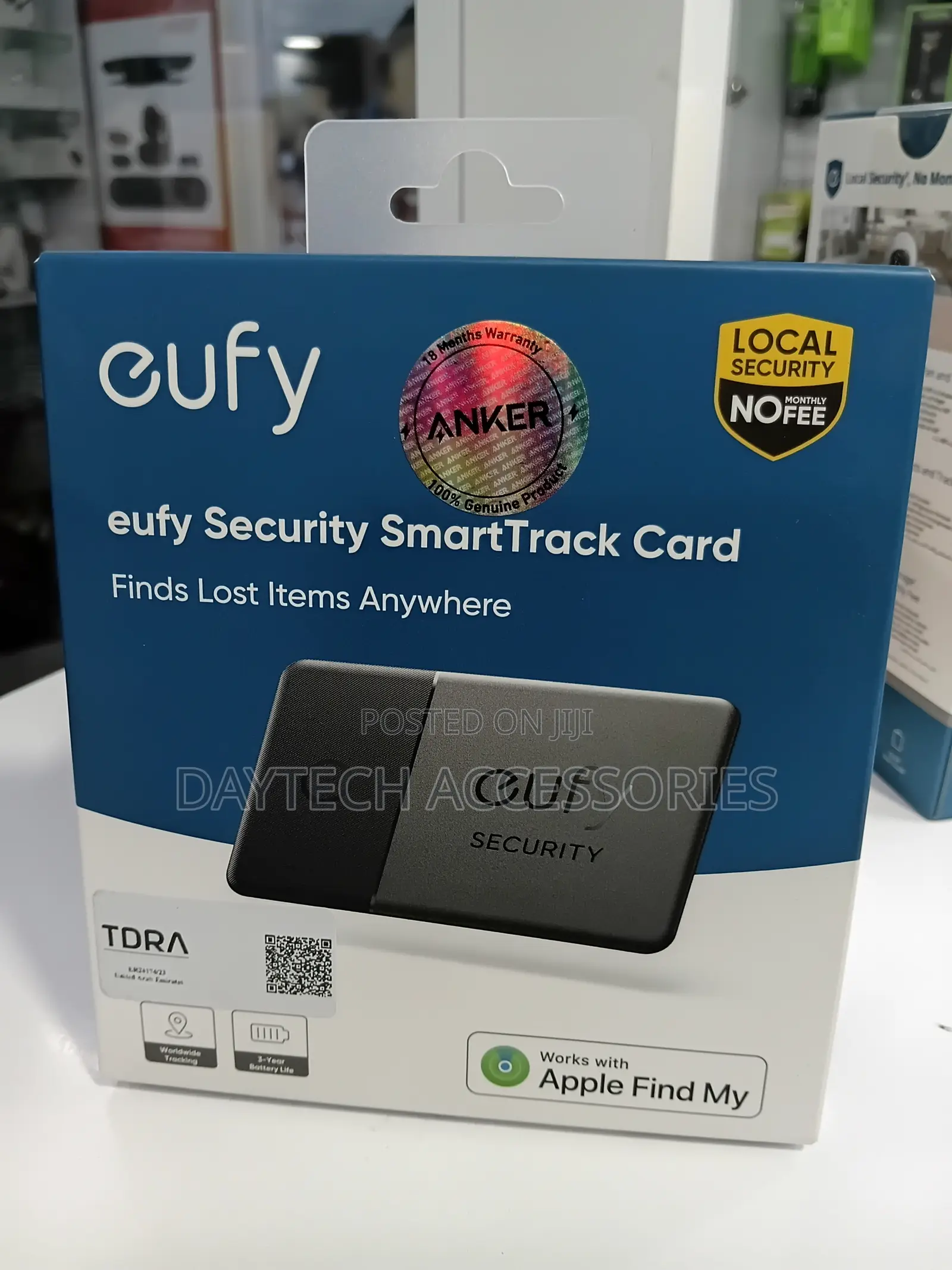 Eufy Security SmartTrack Card Credit Card-Shaped Item Tracker.