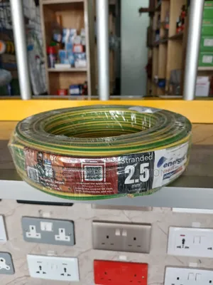 Yellow Green 2.5mm Single Core Stranded Electrical Cable,