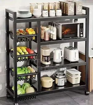 Multipurpose Microwave, Fruit & Vegetable Rack – Space-Saving Kitchen