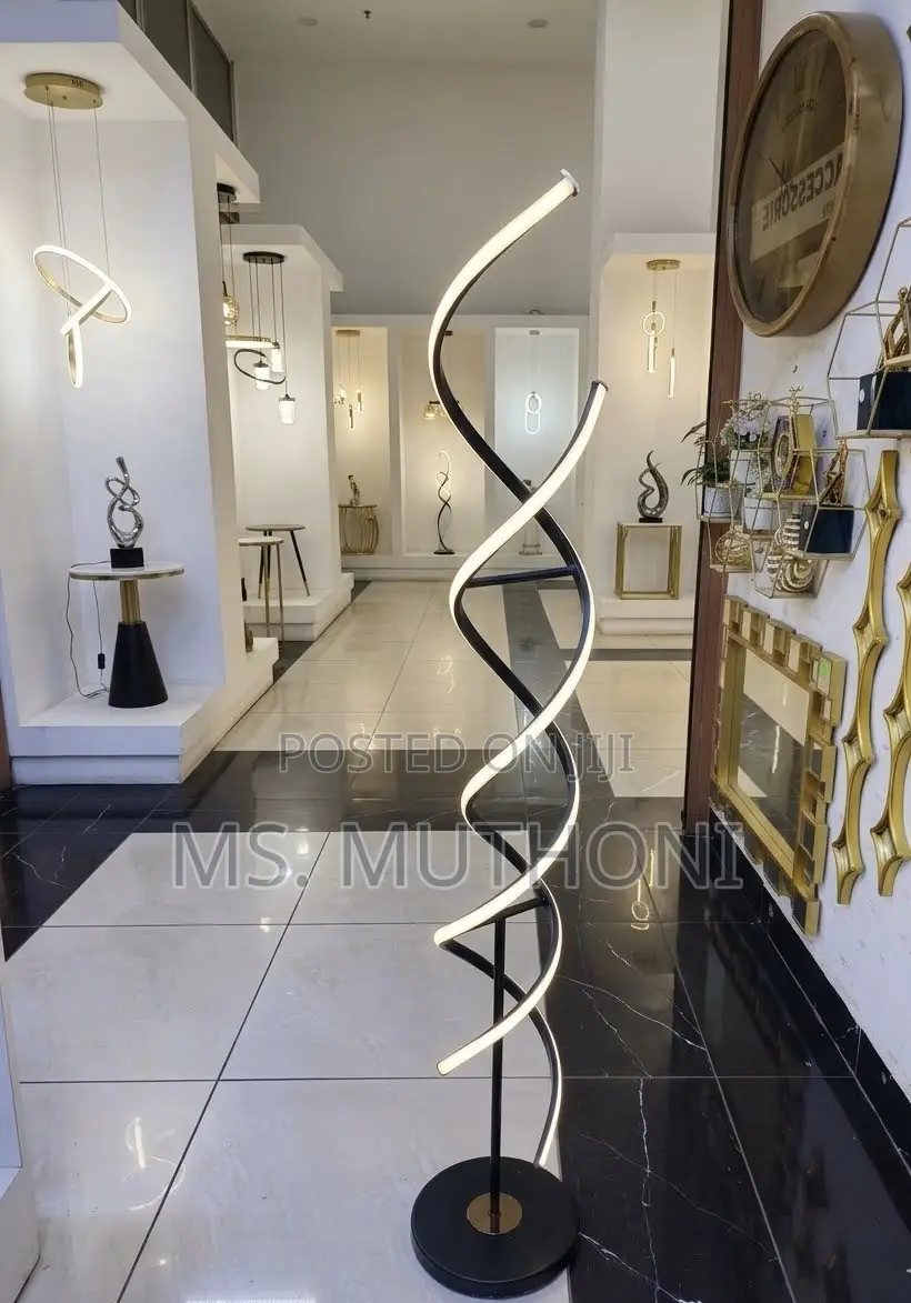 Double Helix LED Stand Floor Lamp
