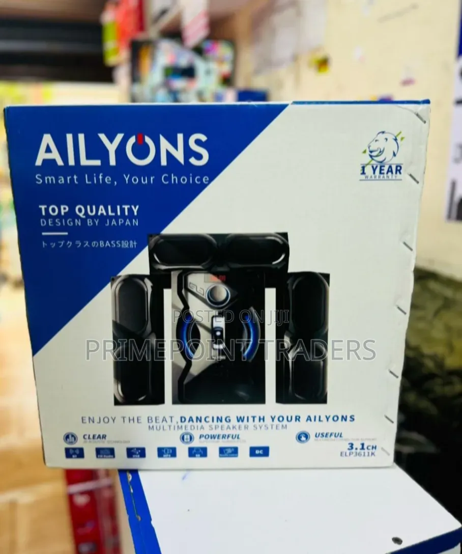 Ailyons 3.1CH Bluetooth Home Theatre System – Powerful Bass & Clear