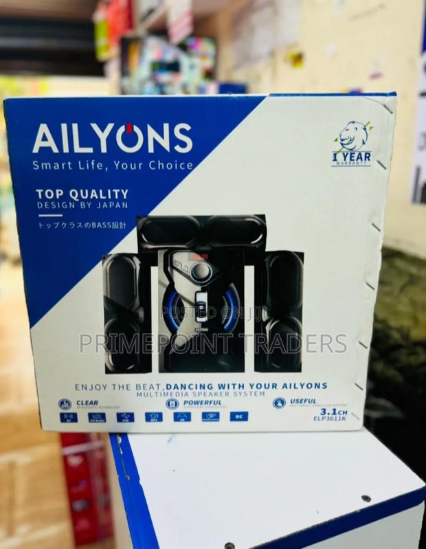 Ailyons 3.1CH Multimedia Home Theatre Speaker – Bluetooth Subwoofer