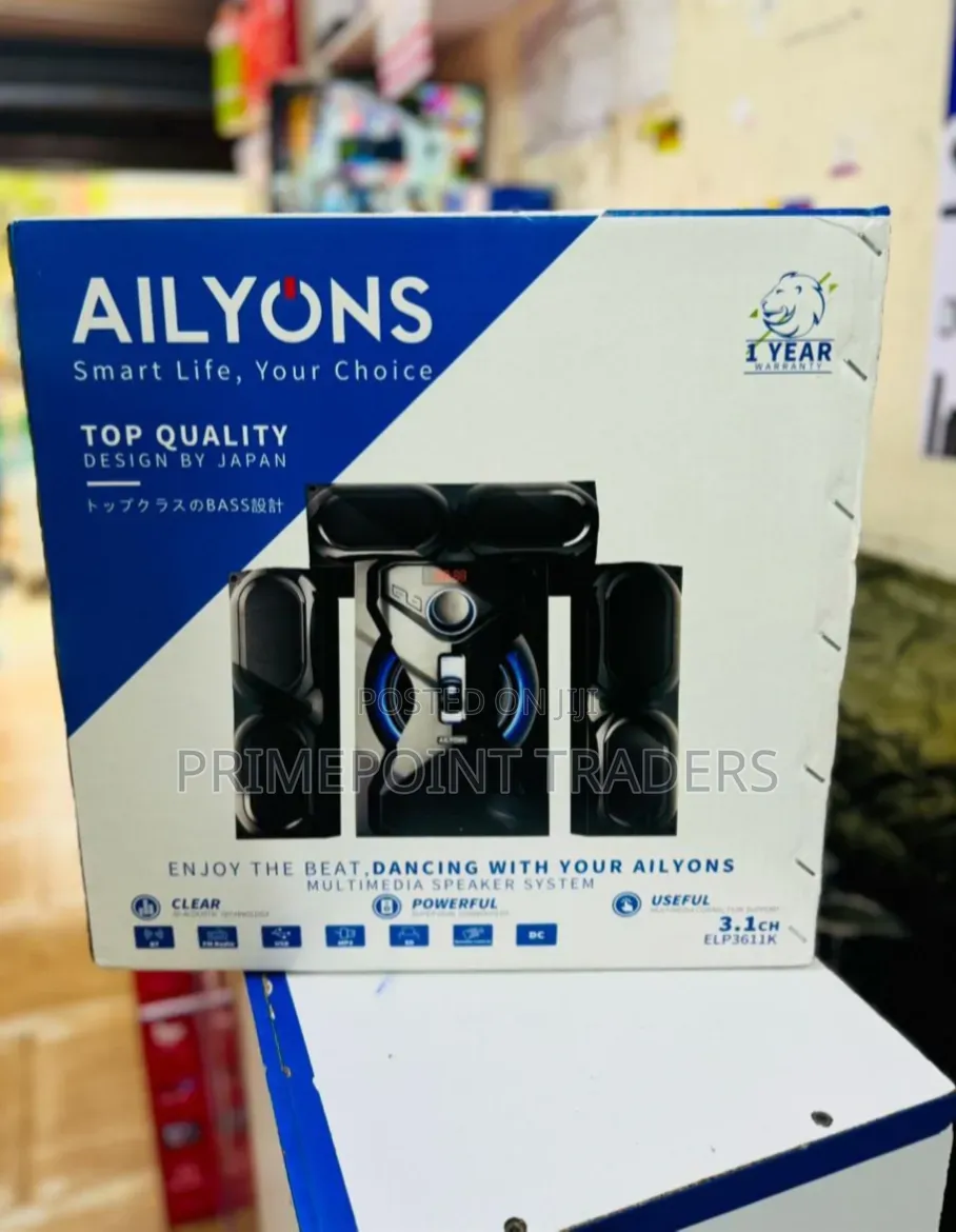 Ailyons 3.1CH Multimedia Home Theatre Speaker – Bluetooth Subwoofer