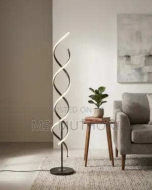 Sculptural Curve LED Floor Lamp (147 Cm )