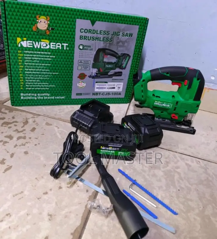 NEWBEAT NBT-CJS-100A Cordless Brushless Jigsaw/Heavy-Duty Cordless Jig