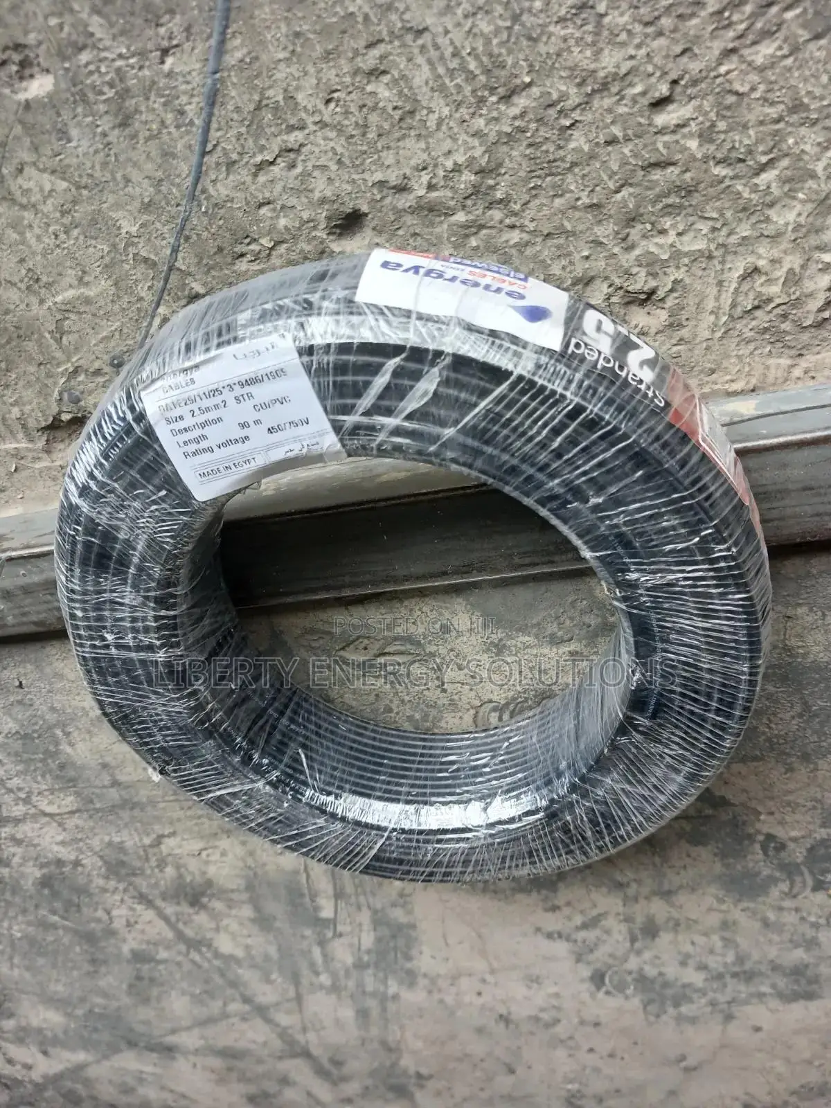 Single Core Cable Energya 2.5mm Black
