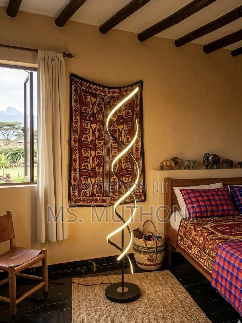 Double Twist Ambient Floor Lamp (147 Cm )