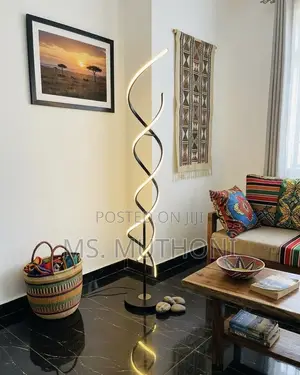 Twisted Line Standing Corner  Floor Light