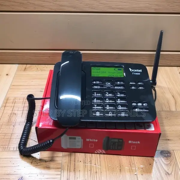 Rechargeable Battery Bontel T1000 Dual Sim GSM Landline Desktop Phone
