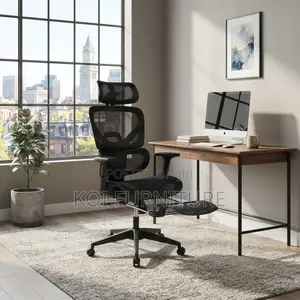 Office Chairs; Executive Orthopedic High Backrest Seat With Footrest