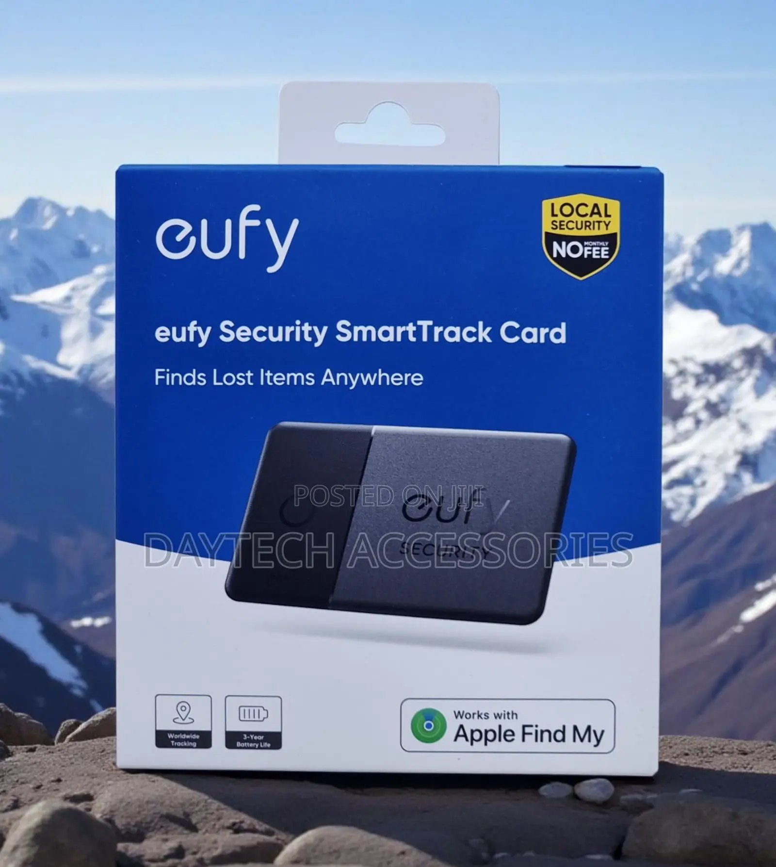 Eufy Security SmartTrack Card Black Ultra-Slim Wallet Tracker & Finder
