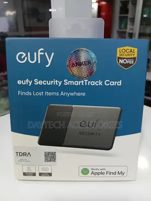 Eufy Security SmartTrack Card Black Ultra-Slim Wallet Tracker & Finder