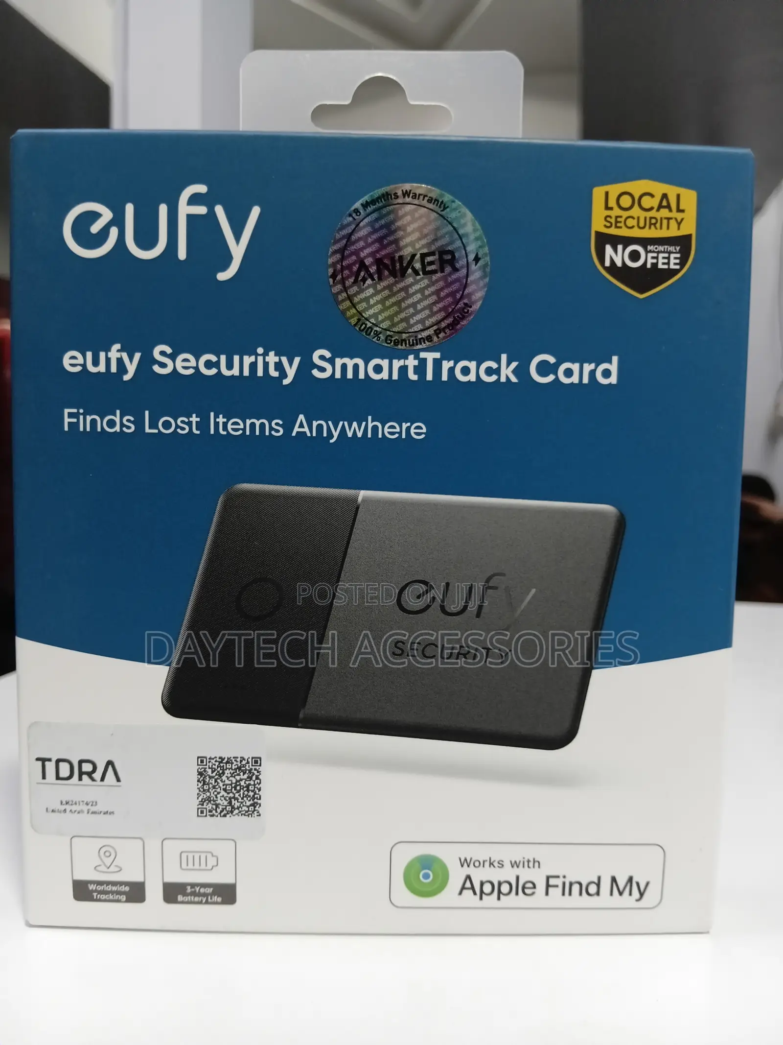 Eufy Security SmartTrack Card for iOS (1 Pack) – T87B2011 – Black