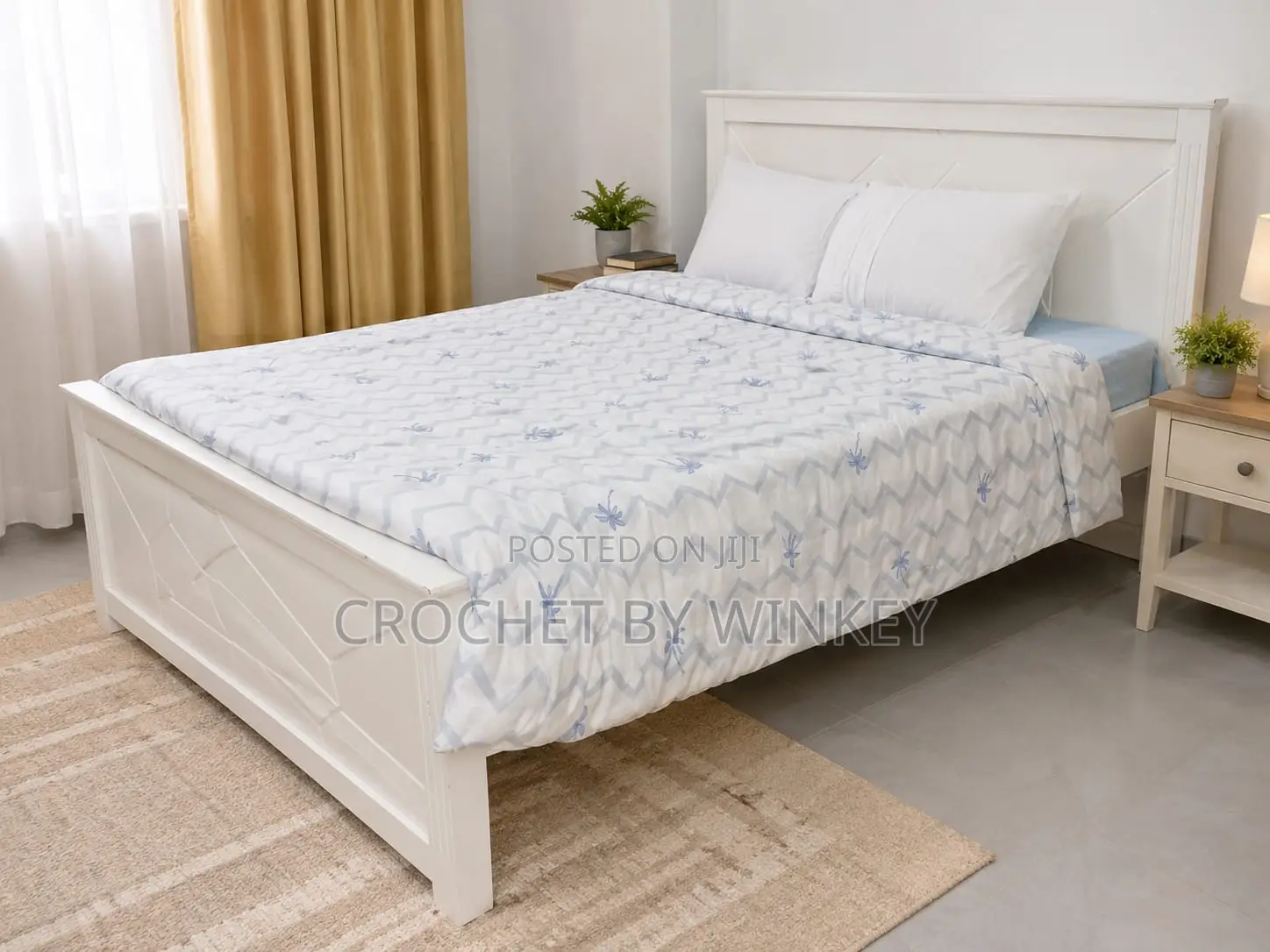 5x6 Bed+ Mattress + Long Pillow