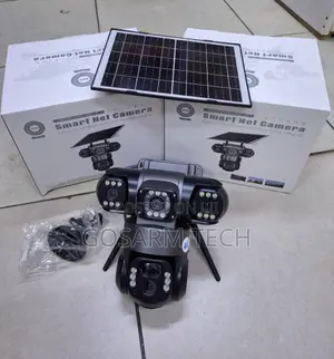 Triple Lens Solar 4G Security Camera – Outdoor Security CCTV