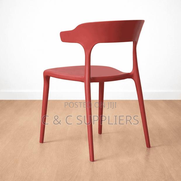 Bistro Plastic Chair–Red - thumbnail 6