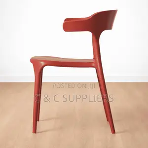 Bistro Plastic Chair–Red