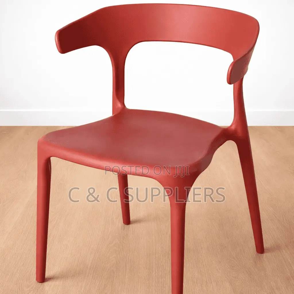 Bistro Plastic Chair–Red