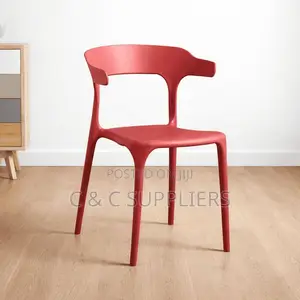 Bistro Plastic Chair–Red
