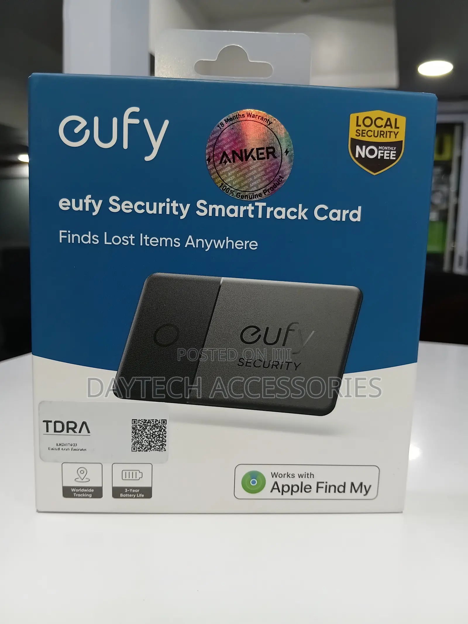 Eufy Security SmartTrack Card by Anker - Black