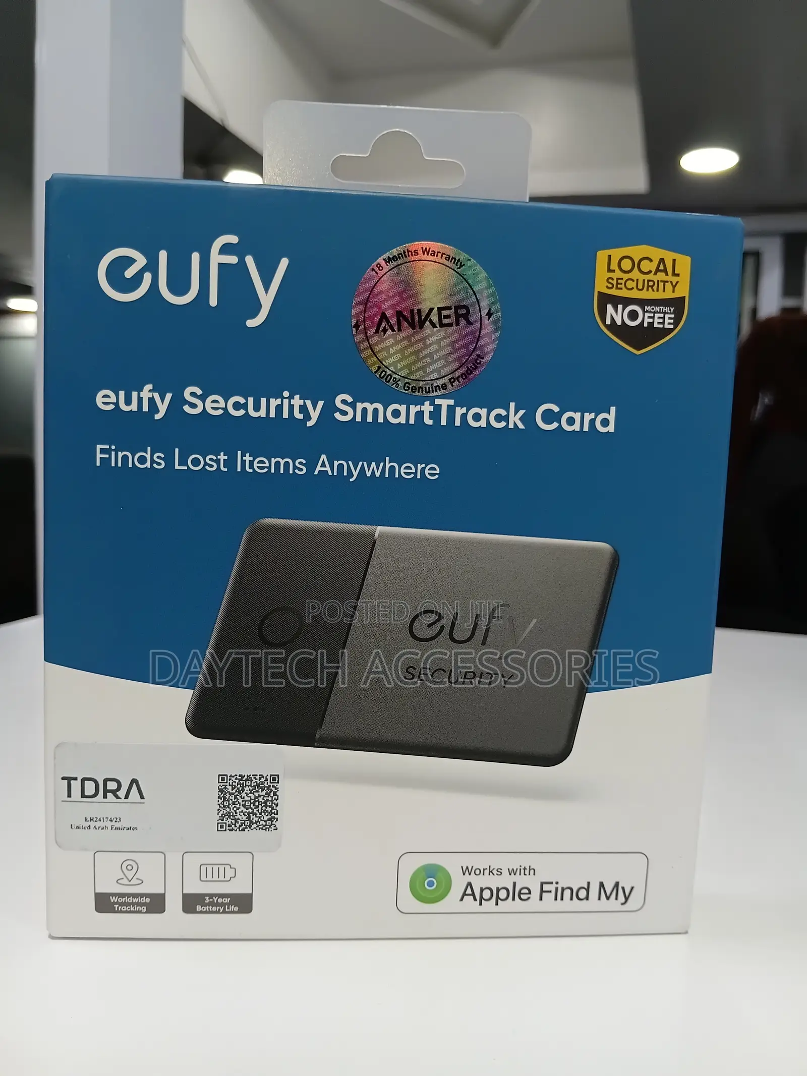 Eufy Security SmartTrack Card by Anker - Black