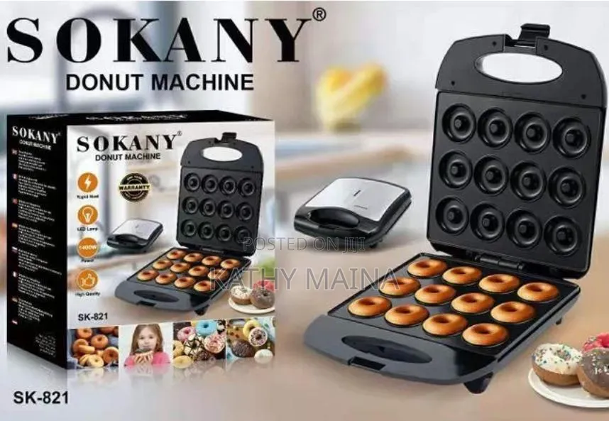 Mini Donut Maker, 16 Holes Electric Doughnuts Maker Machine, M