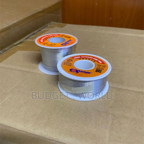 60/40 Tin-Lead Alloy High-Quality Asahi Solder Wire [1.0mm, 100g