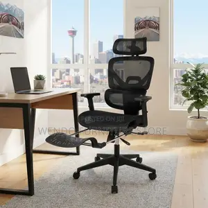 Office Chairs; High Back Orthopedic Chair With Adjustable Headrest
