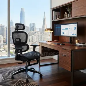 Office Chairs; High Back Orthopedic Chair With Adjustable Headrest