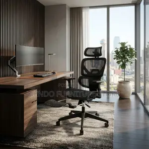 Office Chairs; High Back Orthopedic Chair With Adjustable Headrest
